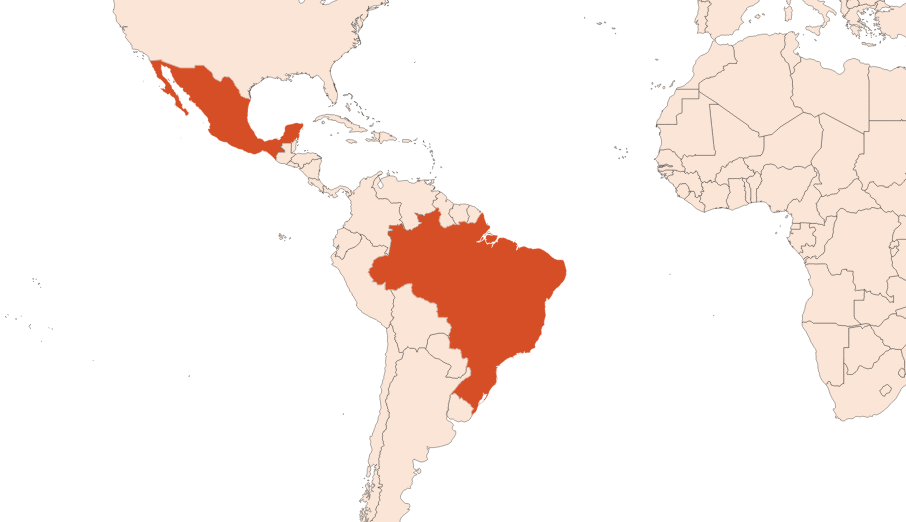 Map for Limette HE (N° CAS 8008-26-2)​