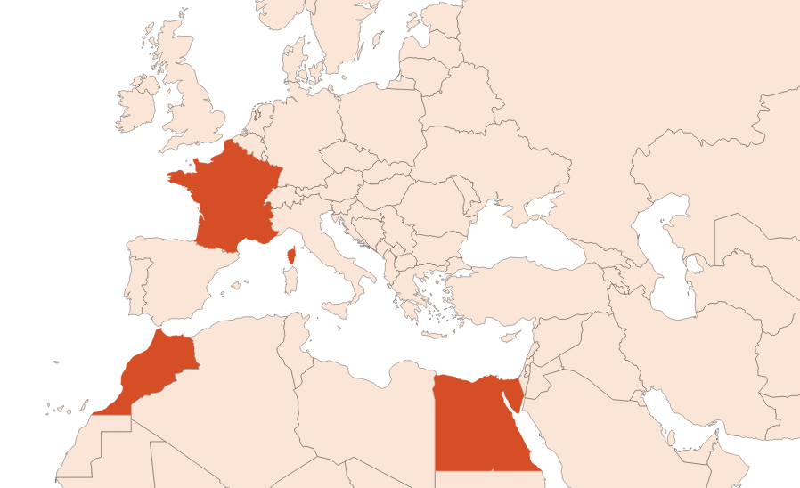 Map for Narcisse Absolue (N° CAS 68917-12-4)​